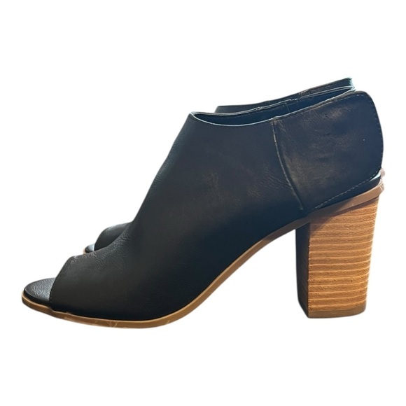 🟣Mossimo Black Peep Toe Booties – Size 7.5 - Picture 5 of 10